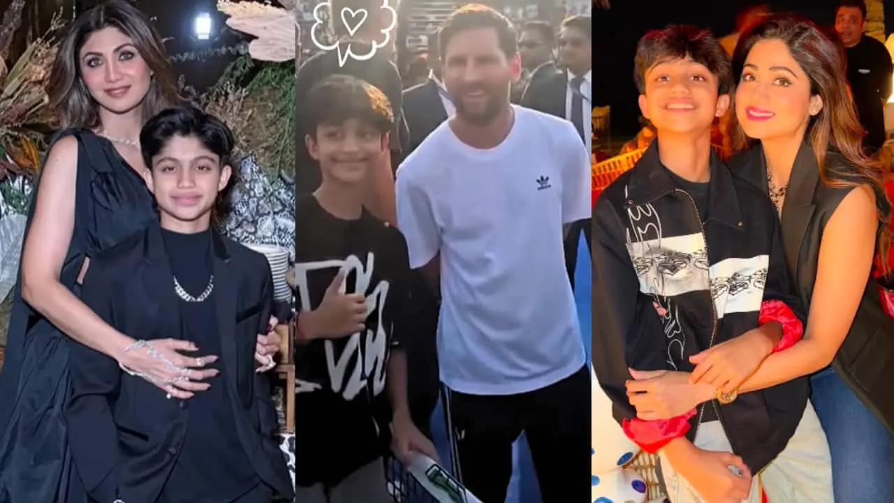 Shilpa Shetty shares video of 'most amazing' son Viaan meeting Lionel Messi, maasi Shamita Shetty turns emotional on his 14th birthday - Watch