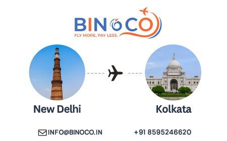 "Smart Travel Starts Here – Fly Delhi to Kolkata with BINoCO"