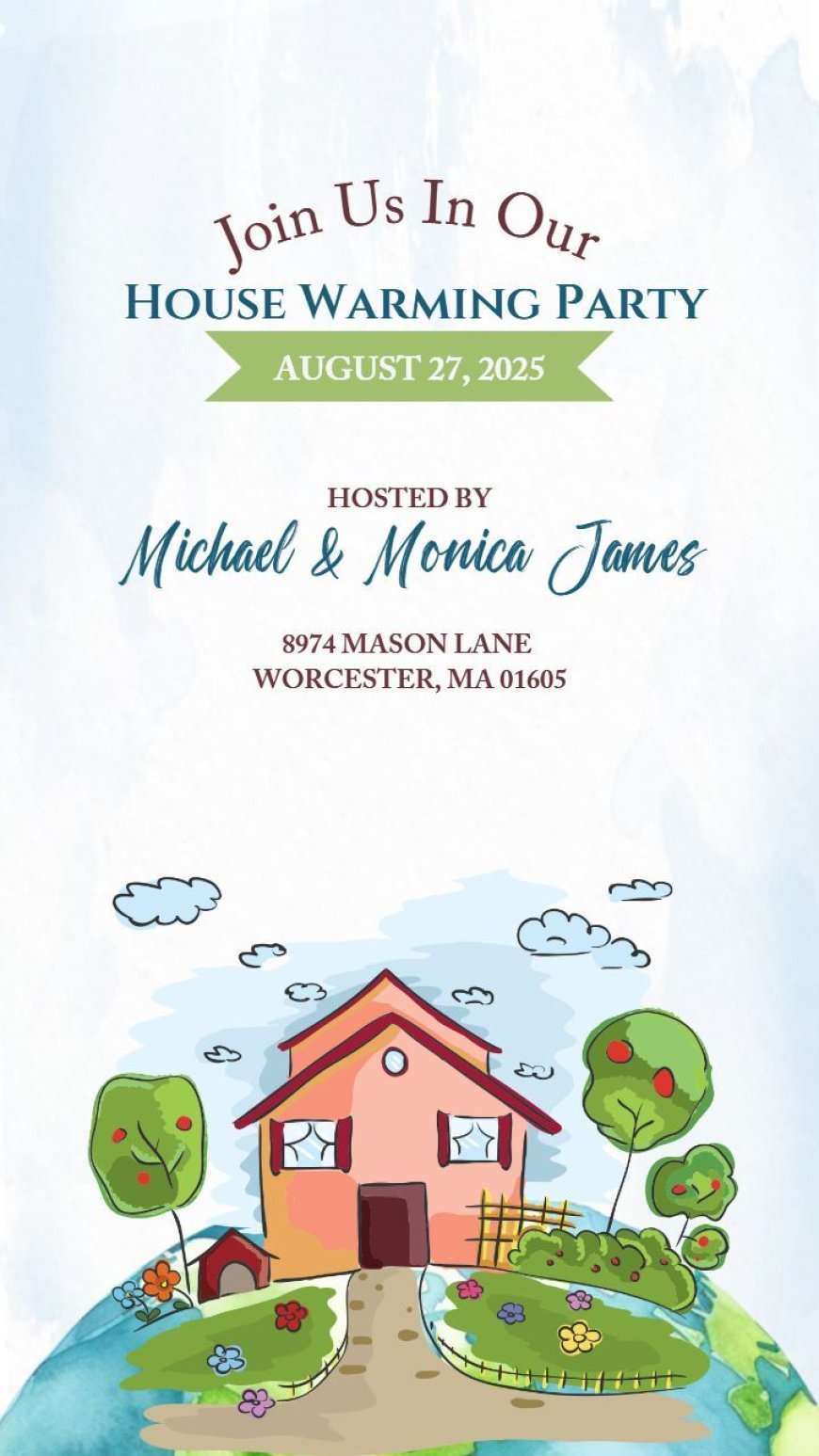 Elegant Indian House Warming Invitation Card Designs