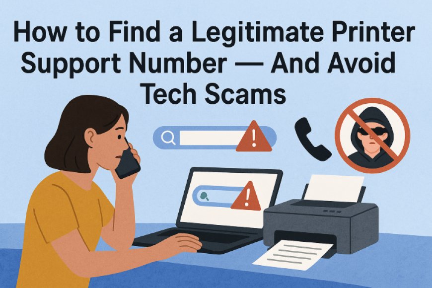 How to Find a Legitimate Printer Support Number — And Avoid Tech Scams